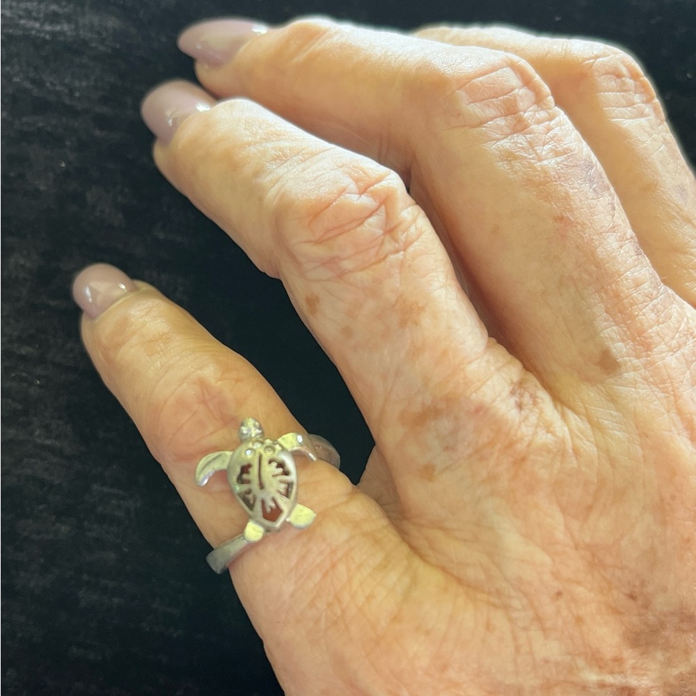 Silver Turtle Ring - image 2